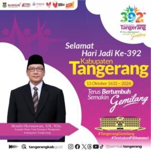 Dinas Tata Ruang dan Bangunan Mengucapkan Selamat Hari jadi ke 392 Kabupaten Tangerang hutkabupatentangerang 392